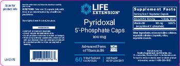 Life Extension Pyridoxal 5'-Phosphate Caps 100 mg - supplement