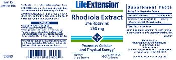 Life Extension Rhodiola Extract 250 mg - supplement