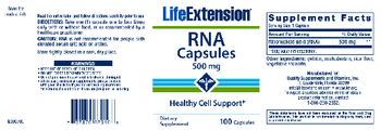 Life Extension RNA Capsules 500 mg - supplement