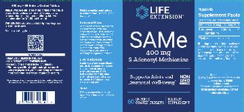 Life Extension SAMe 400 mg - supplement