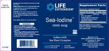 Life Extension Sea Iodine 1000 mcg - supplement