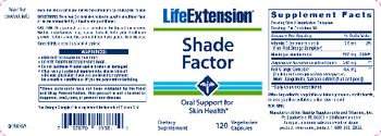 Life Extension Shade Factor - supplement