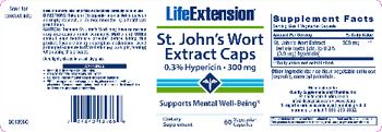 Life Extension St. John's Wort Extract Caps 300 mg - supplement