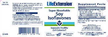 Life Extension Super Absorbable Soy Isoflavones - supplement