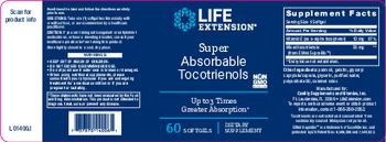 Life Extension Super Absorbable Tocotrienols - supplement