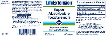 Life Extension Super Absorbable Tocotrienols - supplement