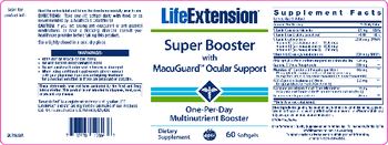 Life Extension Super Booster With MacuGuard Ocular Support - supplement
