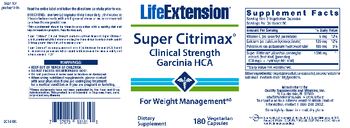 Life Extension Super Citrimax Clinical Strength - supplement