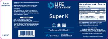 Life Extension Super K - supplement