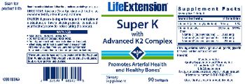 Life Extension Super K with Advanced K2 Complex - supplement