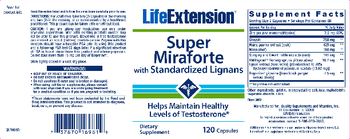 Life Extension Super Miraforte With Standardized Lignans - supplement