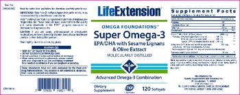 Life Extension Super Omega-3 - supplement