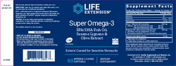 Life Extension Super Omega-3 - supplement