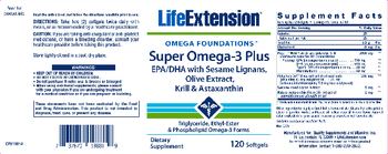 Life Extension Super Omega-3 Plus - supplement