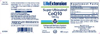 Life Extension Super Ubiquinol CoQ10 100 mg - supplement