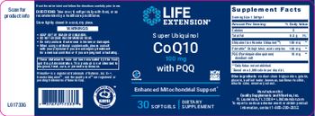 Life Extension Super Ubiquinol CoQ10 100 mg with PQQ - supplement