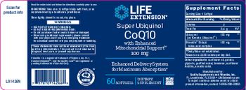 Life Extension Super Ubiquinol CoQ10 with Enhanced Mitochondrial Support 100 mg - supplement