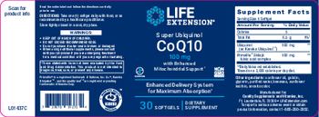 Life Extension Super Ubiquinol CoQ10 with Enhanced Mitochondrial Support 100 mg - supplement