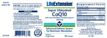 Life Extension Super Ubiquinol CoQ10 with Enhanced Mitochondrial Support 100 mg - supplement