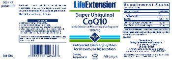 Life Extension Super Ubiquinol CoQ10 With Enhanced Mitochondrial Support 100 mg - supplement
