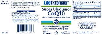 Life Extension Super Ubiquinol CoQ10 With Enhanced Mitochondrial Support - supplement