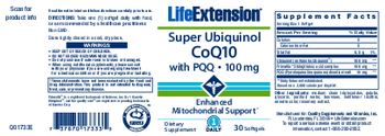 Life Extension Super Ubiquinol CoQ10 with PQQ - 100 mg - supplement