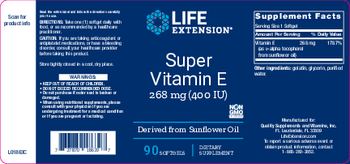 Life Extension Super Vitamin E 268 mg (400 IU) - supplement