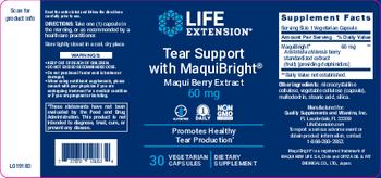 Life Extension Tear Support with MaquiBright 60 mg - supplement