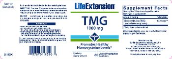 Life Extension TMG 1000 mg - supplement