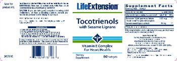 Life Extension Tocotrienols With Sesame Lignans - supplement
