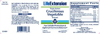 Life Extension Triple Action Cruciferous Vegetable Extract - supplement