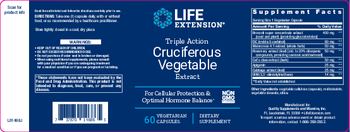 Life Extension Triple Action Cruciferous Vegetable Extract - supplement