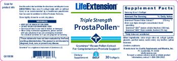Life Extension Triple Strength ProstaPollen - supplement
