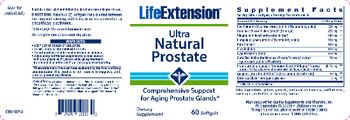 Life Extension Ultra Natural Prostate - supplement