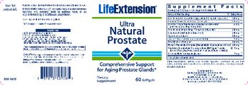 Life Extension Ultra Natural Prostate - supplement