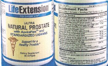 Life Extension Ultra Natural Prostate - supplement