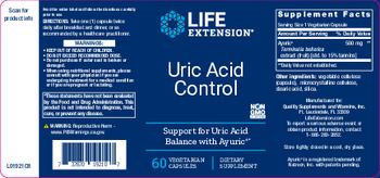 Life Extension Uric Acid Control - supplement