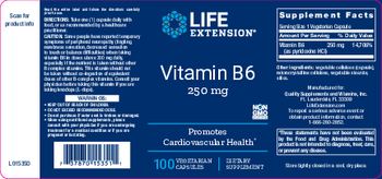 Life Extension Vitamin B6 250 mg - supplement
