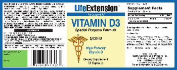 Life Extension Vitamin D3 5,000 IU - supplement