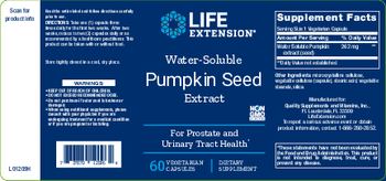 Life Extension Water-Soluble Pumpkin Seed Extract - supplement