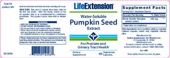 Life Extension Water-Soluble Pumpkin Seed Extract - supplement