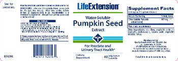 Life Extension Water Soluble Pumpkin Seed Extract - supplement