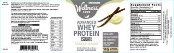 Life Extension Wellness Code Advanced Whey Protein Isolate Vanilla Flavor - supplement