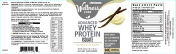 Life Extension Wellness Code Advanced Whey Protein Isolate Vanilla Flavor - supplement