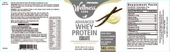 Life Extension Wellness Code Advanced Whey Protein Isolate Vanilla Flavor - supplement