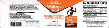 Life Extension Wellness Code Muscle Strength & Restore Formula Powder - supplement