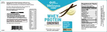 Life Extension Wellness Code Whey Protein Concentrate Vanilla Flavor - supplement