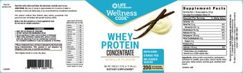 Life Extension Wellness Code Whey Protein Concentrate Vanilla Flavor - supplement