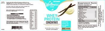 Life Extension Wellness Code Whey Protein Concentrate Vanilla Flavor - supplement