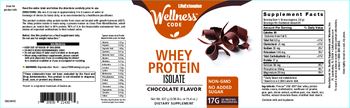 Life Extension Wellness Code Whey Protein Isolate Chocolate Flavor - supplement